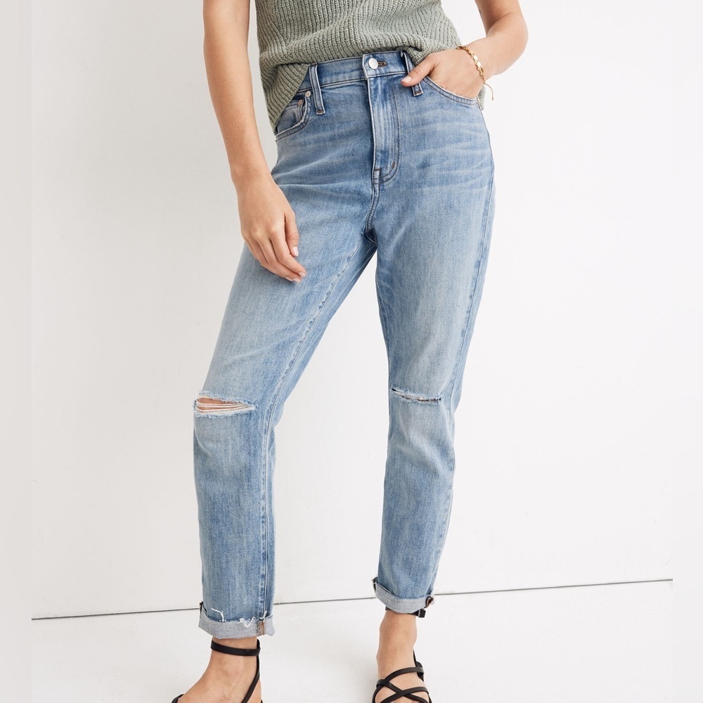 MADEWELL High-Rise Slim Crop Boyjean Elkhart 28